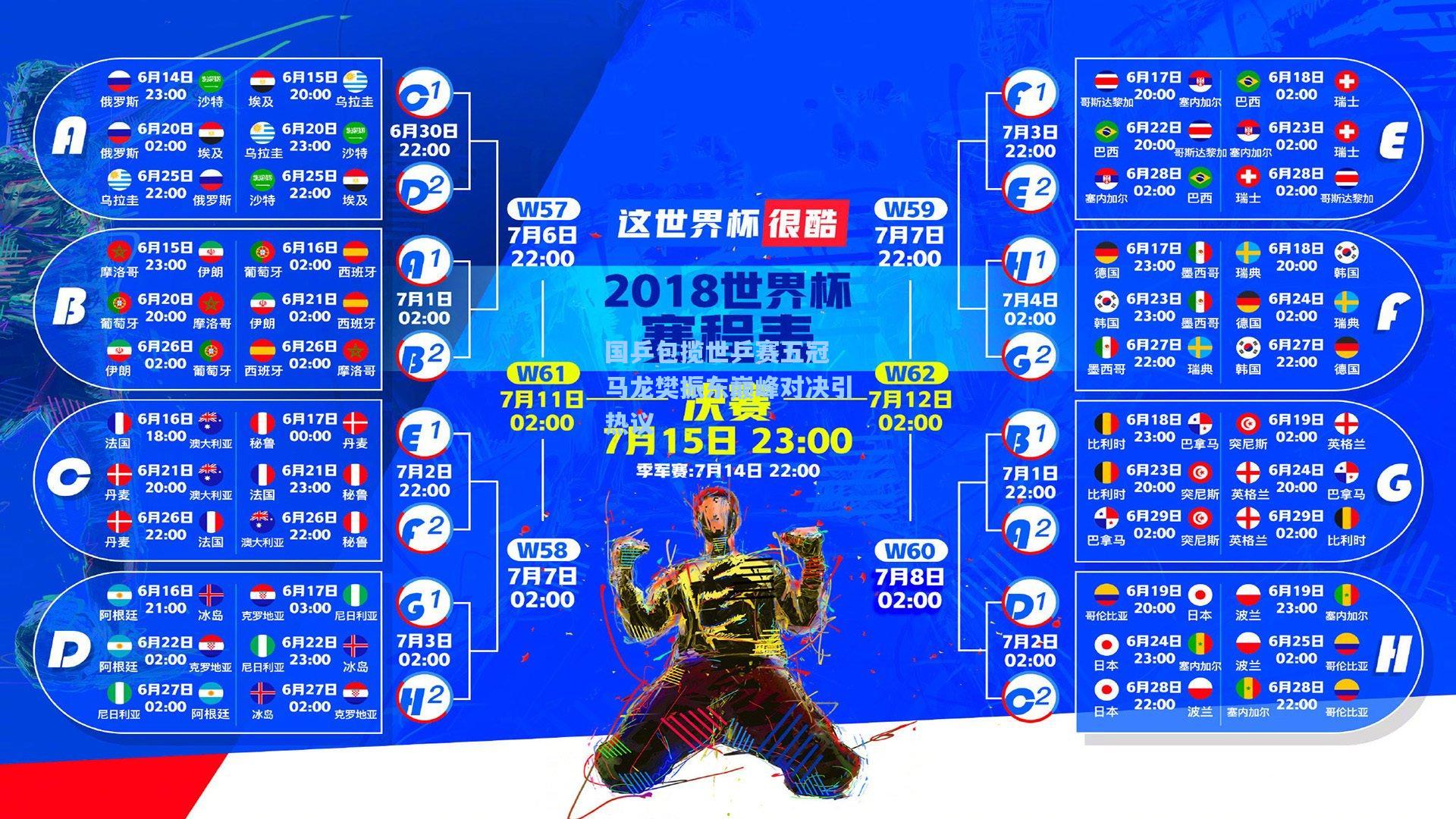 国乒包揽世乒赛五冠 马龙樊振东巅峰对决引热议